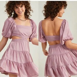 Altar'd State Lavender Backless Dress